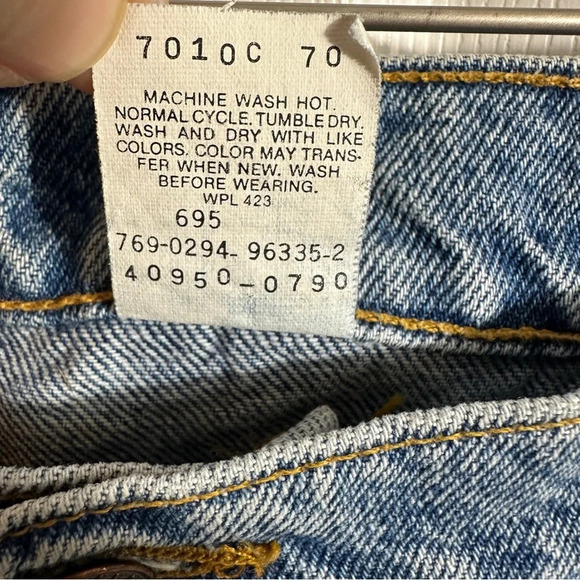 NEW with tags, Levi's vintage orange tab Husky 36 relaxed fit loose, denim - Picture 9 of 9